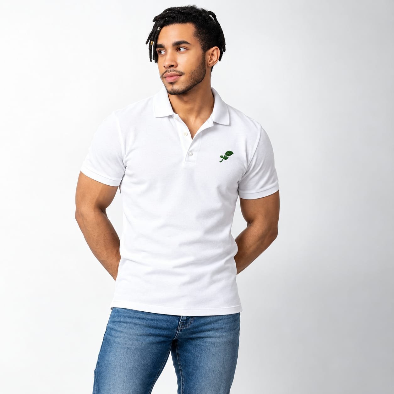 Polo blanco Fresco Menta